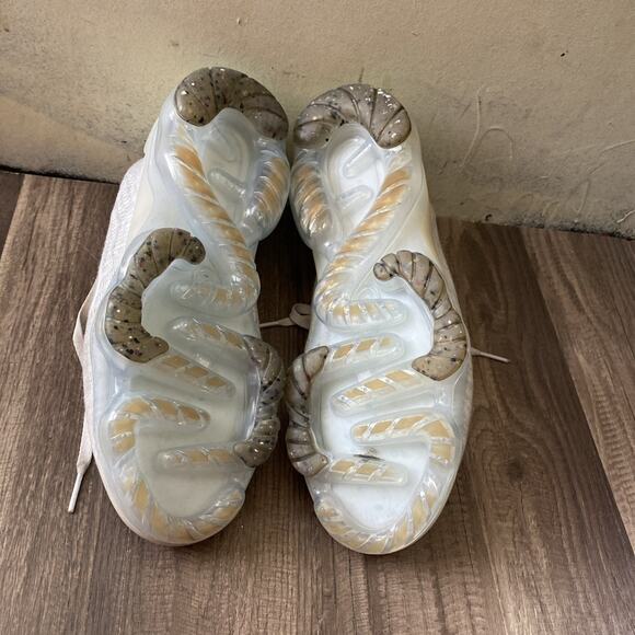Nike Air VaporMax 2021 Flyknit Womens Size 9.5 White Gray Running Shoes - Picture 7 of 9